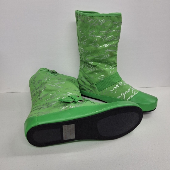 Boots green Funky unique mid shaft boots bootie size 11 nwot - Picture 9 of 16